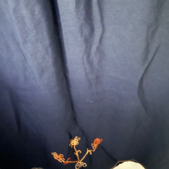 Vintage Caftan, Blue and Gold Tunic or Party Dress - Picture 5 of 14